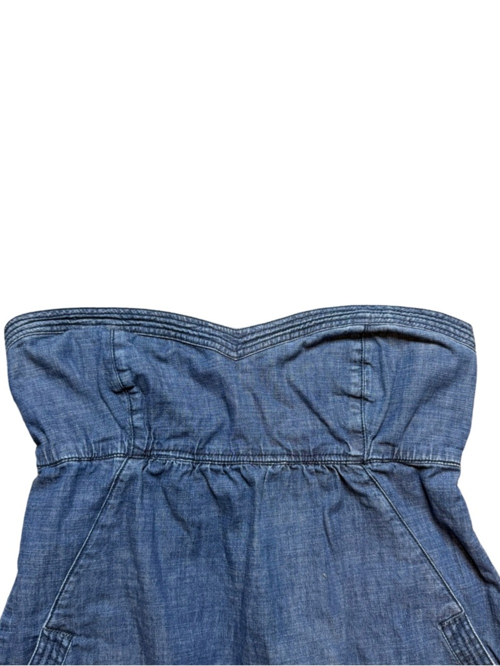 AMERICAN EAGLE Denim Strapless Mini Dress
Size 14 - Picture 7 of 8